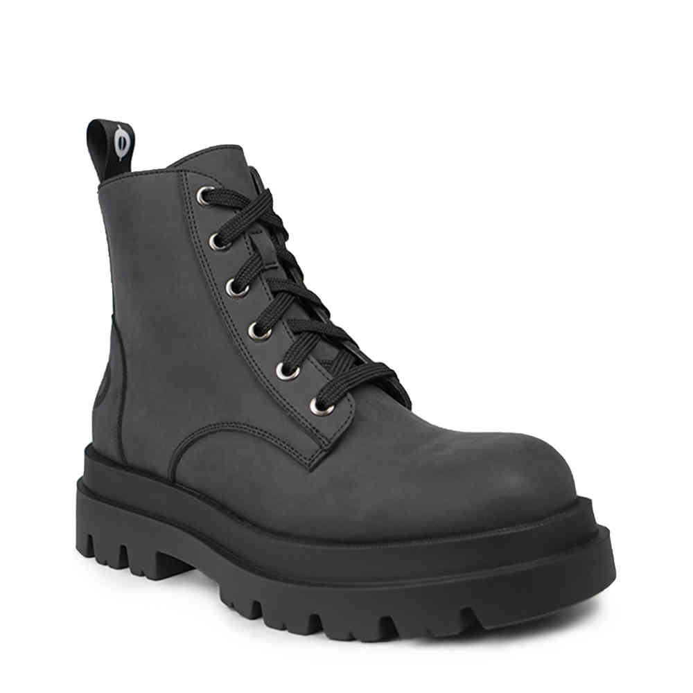 Altercore - Linden Vegan Nubuck Bottes de plate-forme - Gris